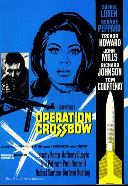 Operation Crossbow - Danish Movie Poster