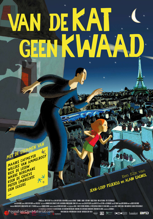 Une vie de chat - Belgian Movie Poster