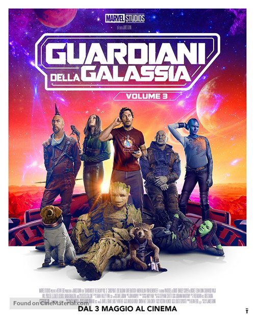 Guardians of the Galaxy Vol. 3 - Italian Movie Poster