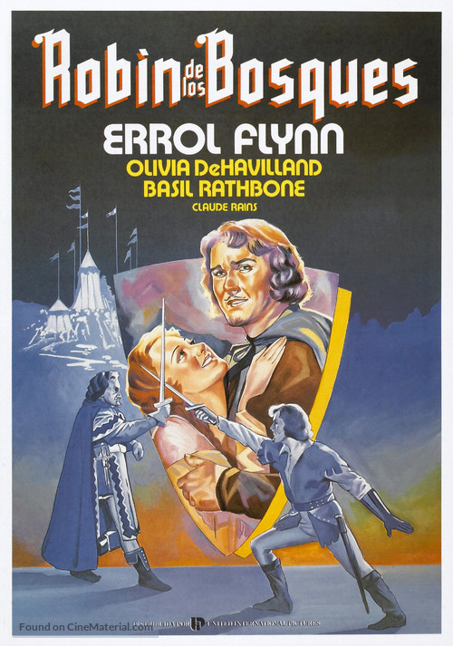 The Adventures of Robin Hood - Spanish Movie Poster