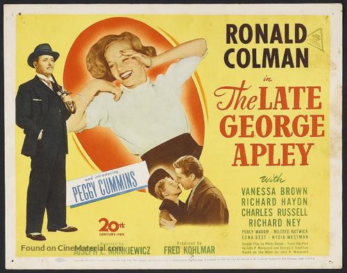The Late George Apley - British Movie Poster