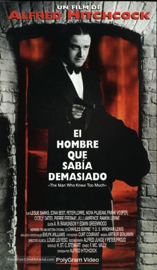 The Man Who Knew Too Much - Spanish VHS movie cover
