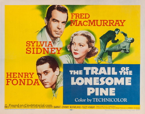 The Trail of the Lonesome Pine - Re-release movie poster