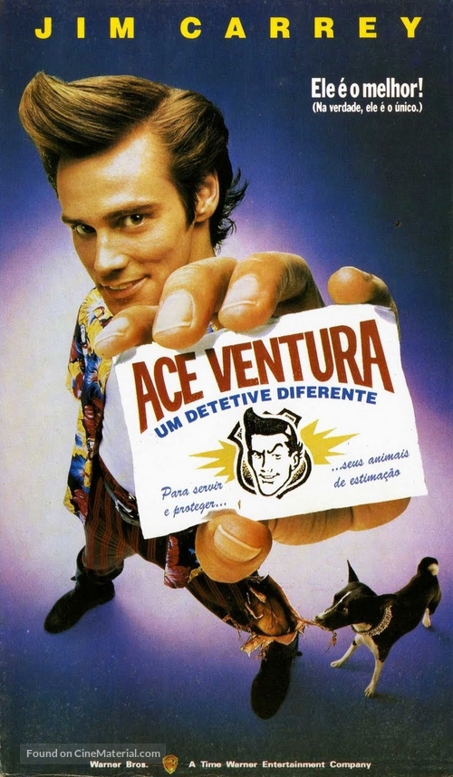 Ace Ventura: Pet Detective - Brazilian VHS movie cover