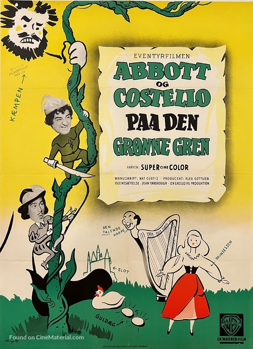 Jack and the Beanstalk - Danish Movie Poster