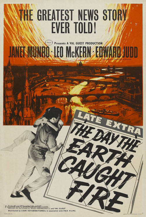 The Day the Earth Caught Fire - British Theatrical movie poster