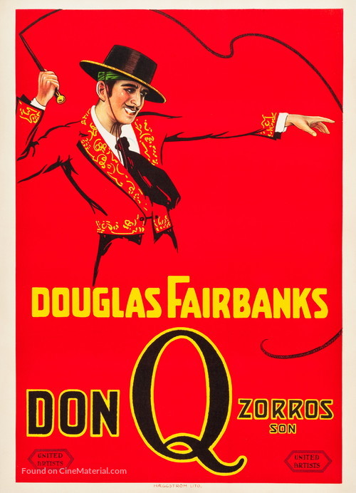 Don Q Son of Zorro - Swedish Movie Poster