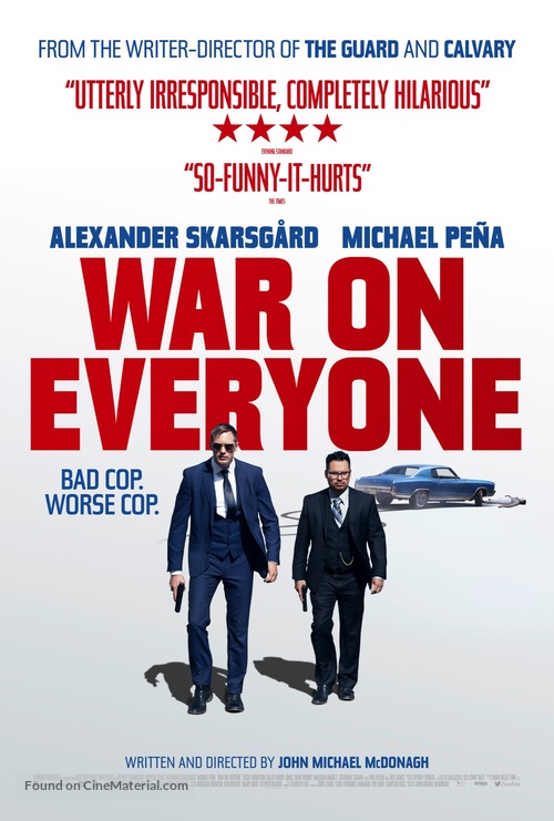 War on Everyone - British Movie Poster