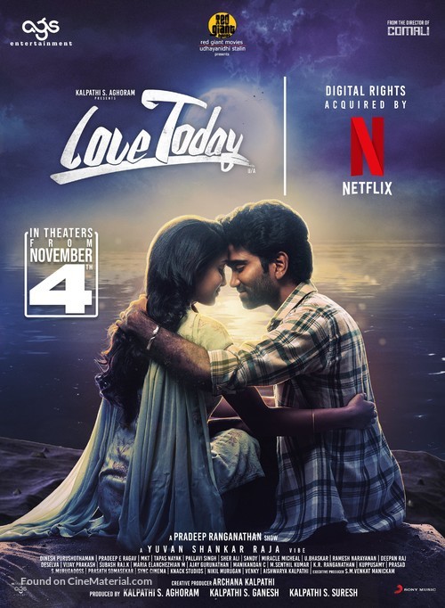 Love Today - Indian Movie Poster