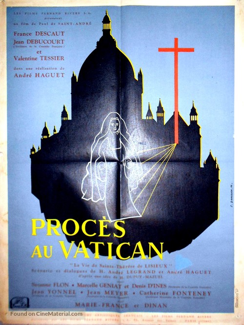 Proc&egrave;s au Vatican - French Movie Poster