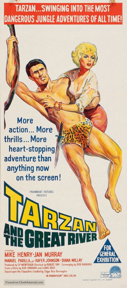 Tarzan and the Great River - Australian Movie Poster