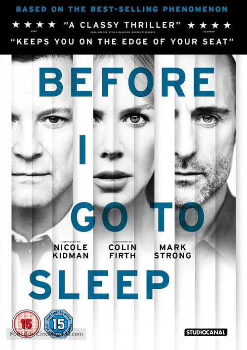 Before I Go to Sleep - British DVD movie cover