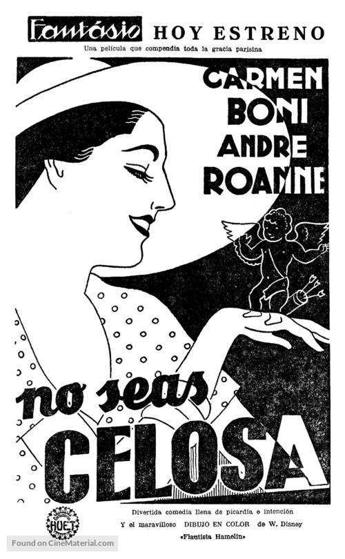 Ne sois pas jalouse - Spanish poster