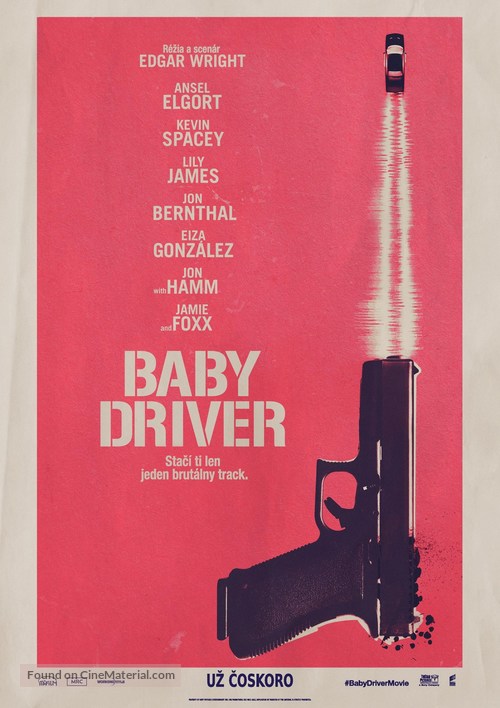 Baby Driver - Slovak Movie Poster
