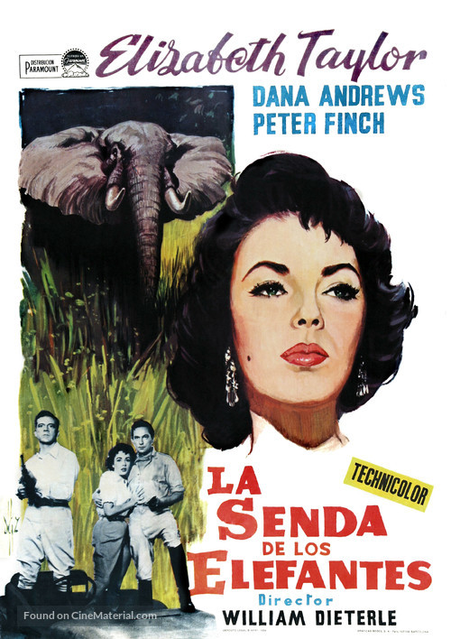 Elephant Walk - Spanish Movie Poster