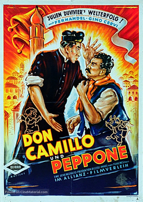 Don Camillo - German Movie Poster