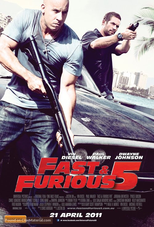 Fast Five - Australian Movie Poster