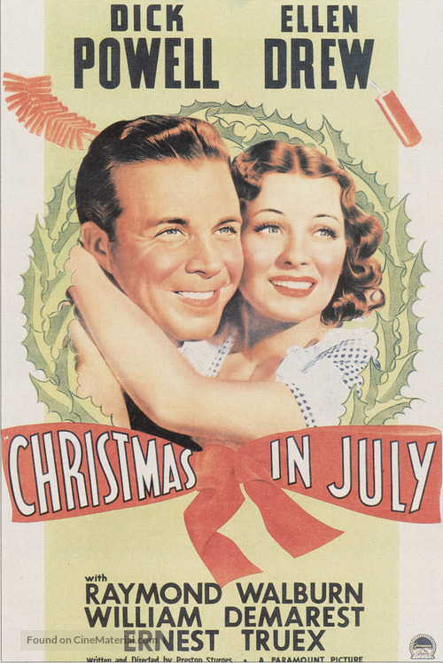 Christmas in July - Theatrical movie poster