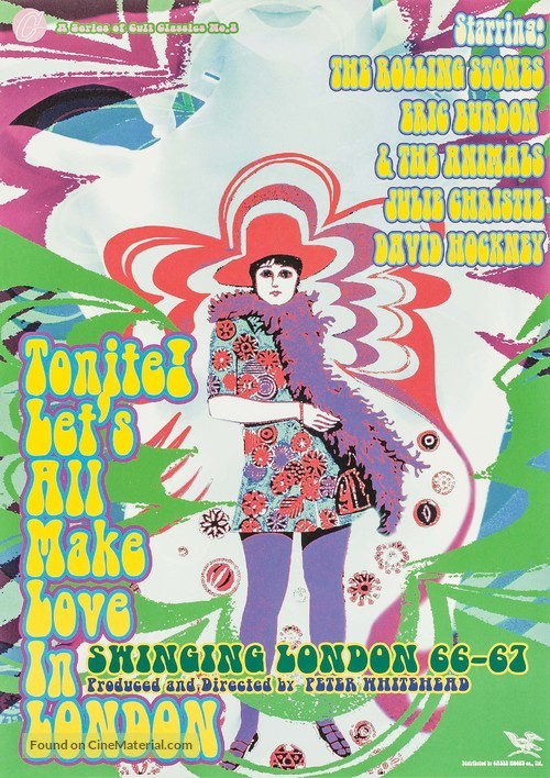 Tonite Let&#039;s All Make Love in London - Japanese Movie Poster