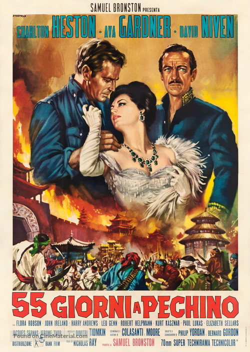 55 Days at Peking - Italian Movie Poster