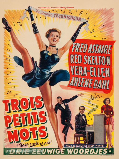 Three Little Words - Belgian Movie Poster