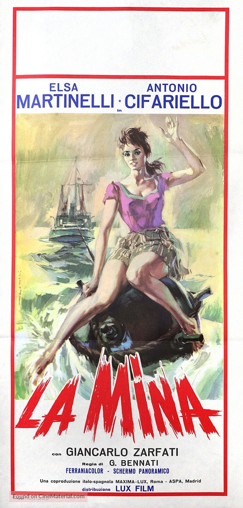 La mina - Italian Movie Poster