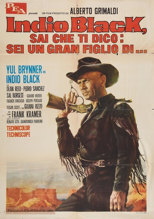 Indio Black, sai che ti dico: Sei un gran figlio di... - Italian Movie Poster