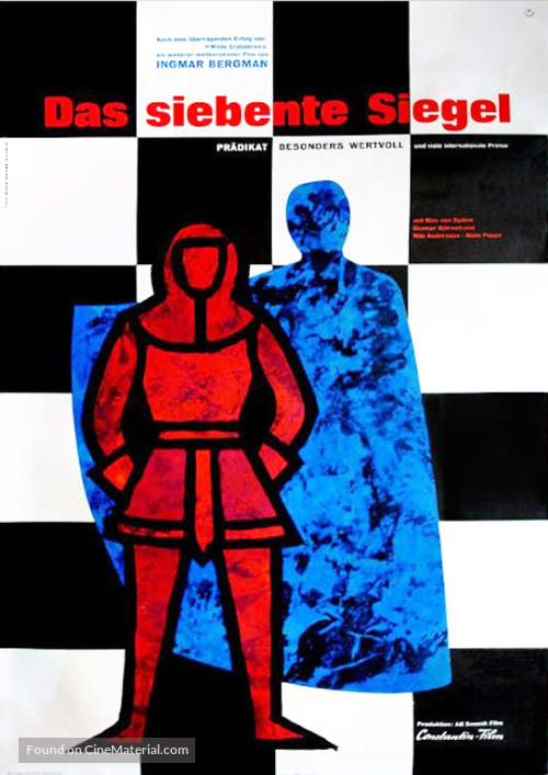 Det sjunde inseglet - German Movie Poster