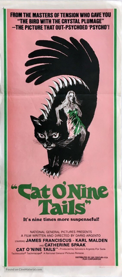 Il gatto a nove code - Australian Movie Poster