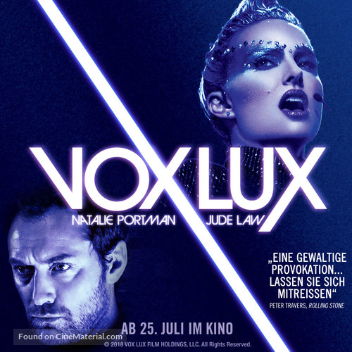 Vox Lux - German Movie Poster