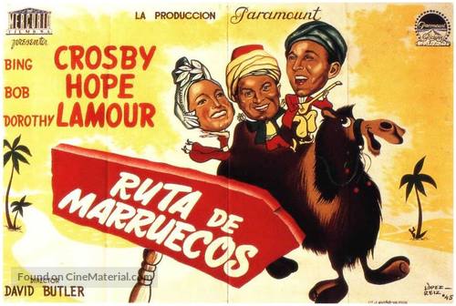 Road to Morocco - Spanish Movie Poster