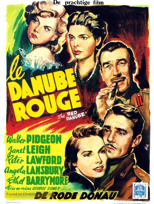 The Red Danube - Belgian Movie Poster