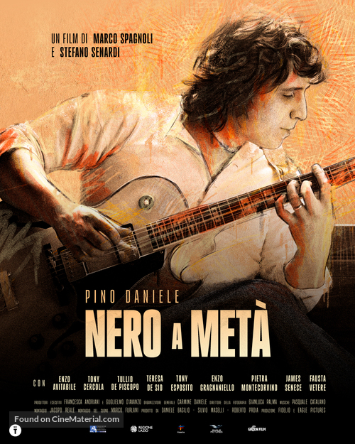 Pino Daniele - Nero a met&agrave; - Italian Movie Poster