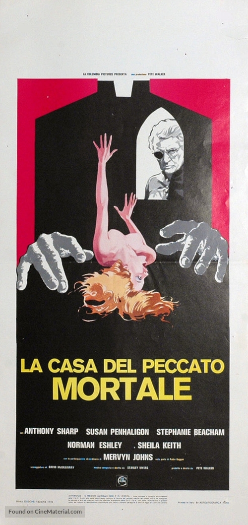 House of Mortal Sin - Italian Movie Poster