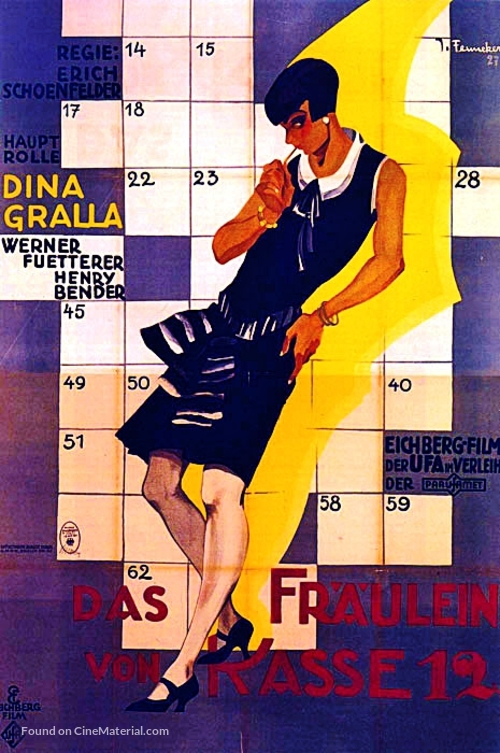 Das Fr&auml;ulein von Kasse 12 - German Movie Poster