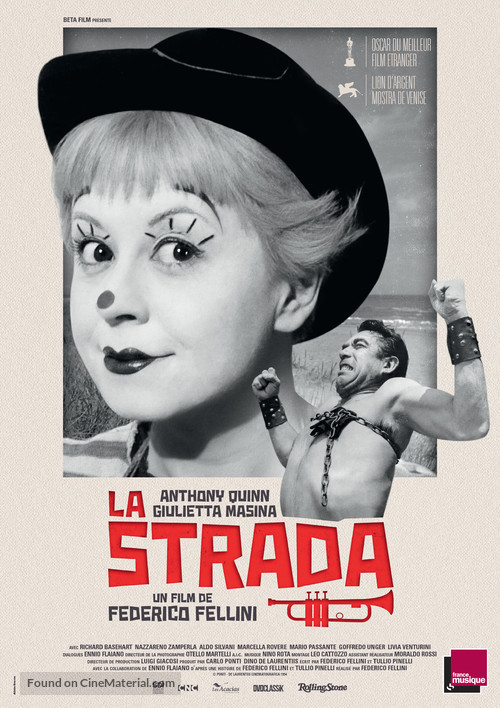 La strada - French Movie Poster