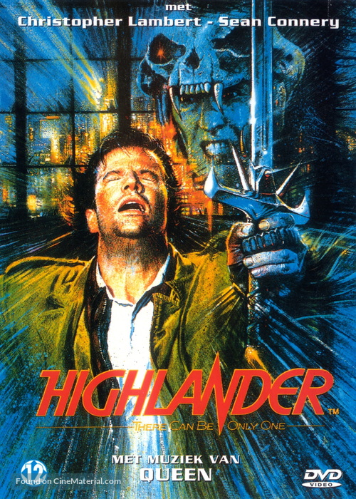 Highlander - Dutch DVD movie cover