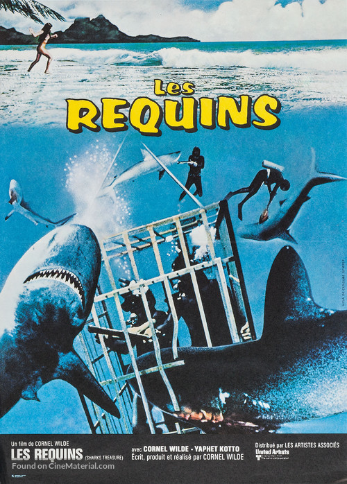Sharks&#039; Treasure - French Movie Poster