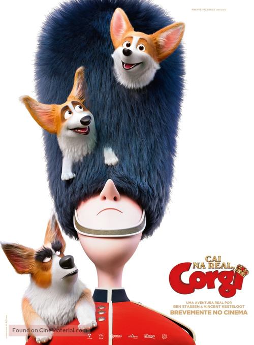 The Queen&#039;s Corgi - Portuguese Movie Poster