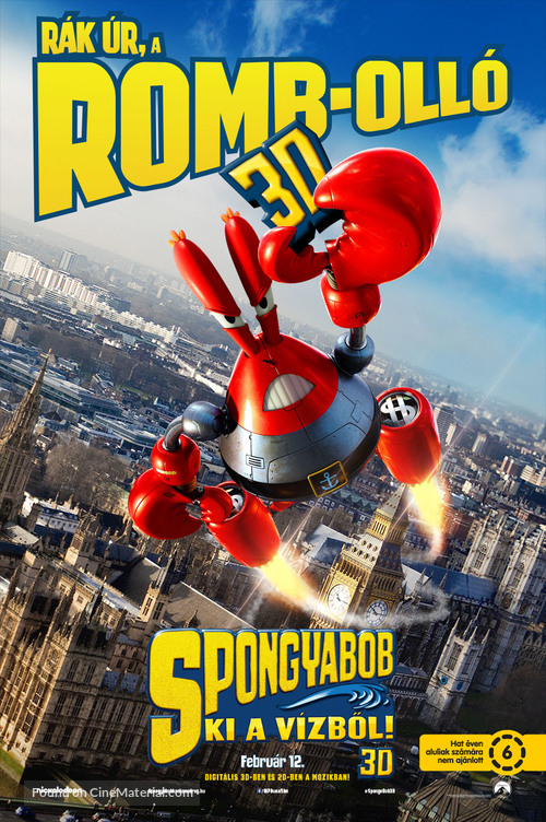 The SpongeBob Movie: Sponge Out of Water - Hungarian Movie Poster