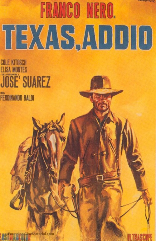 Texas, addio - Italian Movie Poster