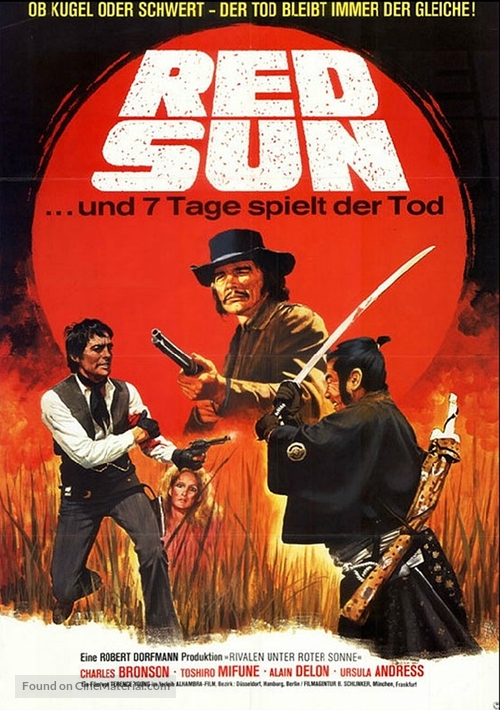 Soleil rouge - German Movie Poster