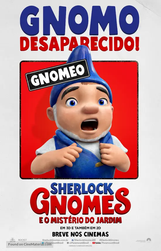 Sherlock Gnomes - Brazilian Movie Poster