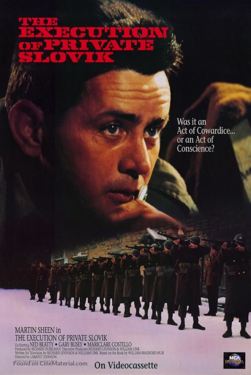 The Execution of Private Slovik - Video release movie poster