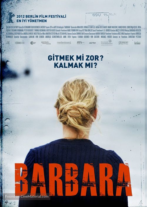 Barbara - Turkish Movie Poster