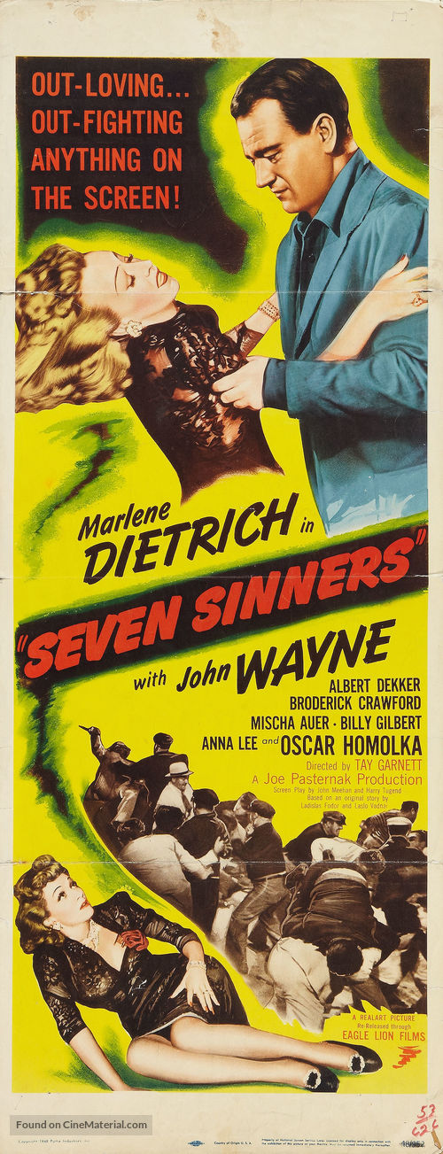 Seven Sinners - Movie Poster