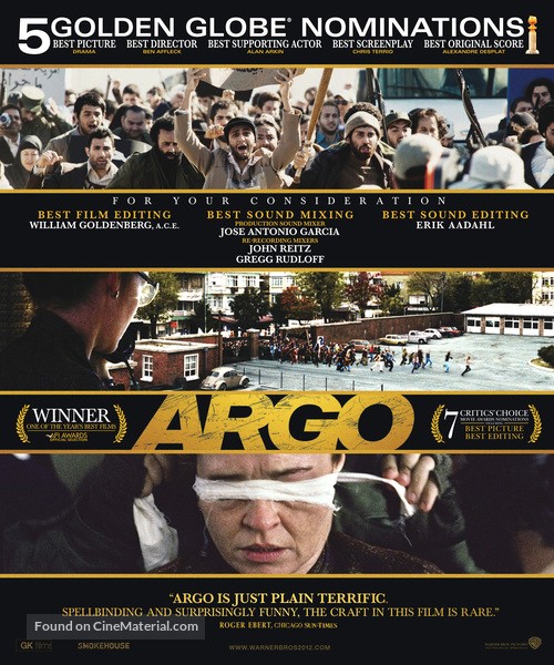 Argo - For your consideration movie poster