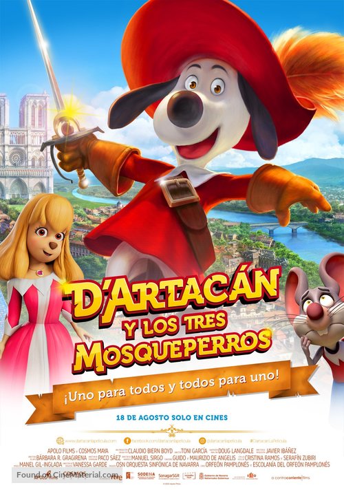 D&#039;Artac&aacute;n y los tres Mosqueperros - Spanish Movie Poster