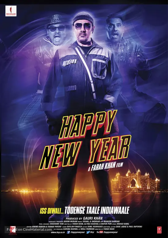 Happy New Year 2014 Indian Movie Poster Happy New Year 2014 Indian Movie Poster