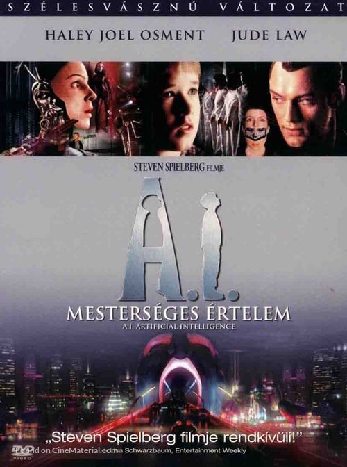 Artificial Intelligence: AI - Hungarian DVD movie cover